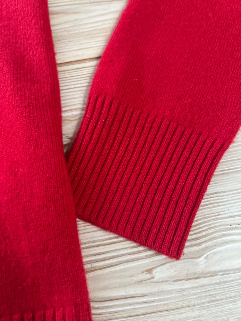 Madeleine Thompson Cashmere Colorblock Sweater Small Red Pink - Picture 6 of 8